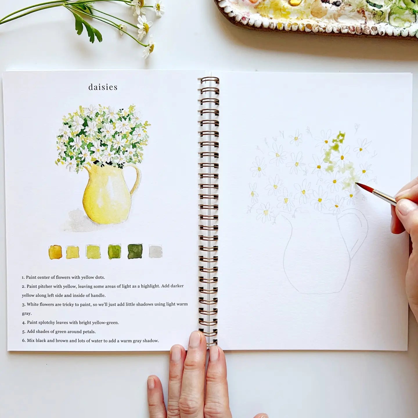 Flowers Watercolor Book