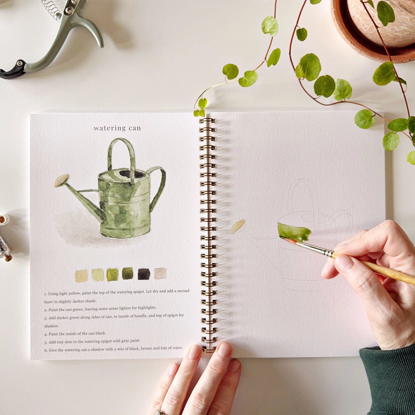 Garden Watercolor Book
