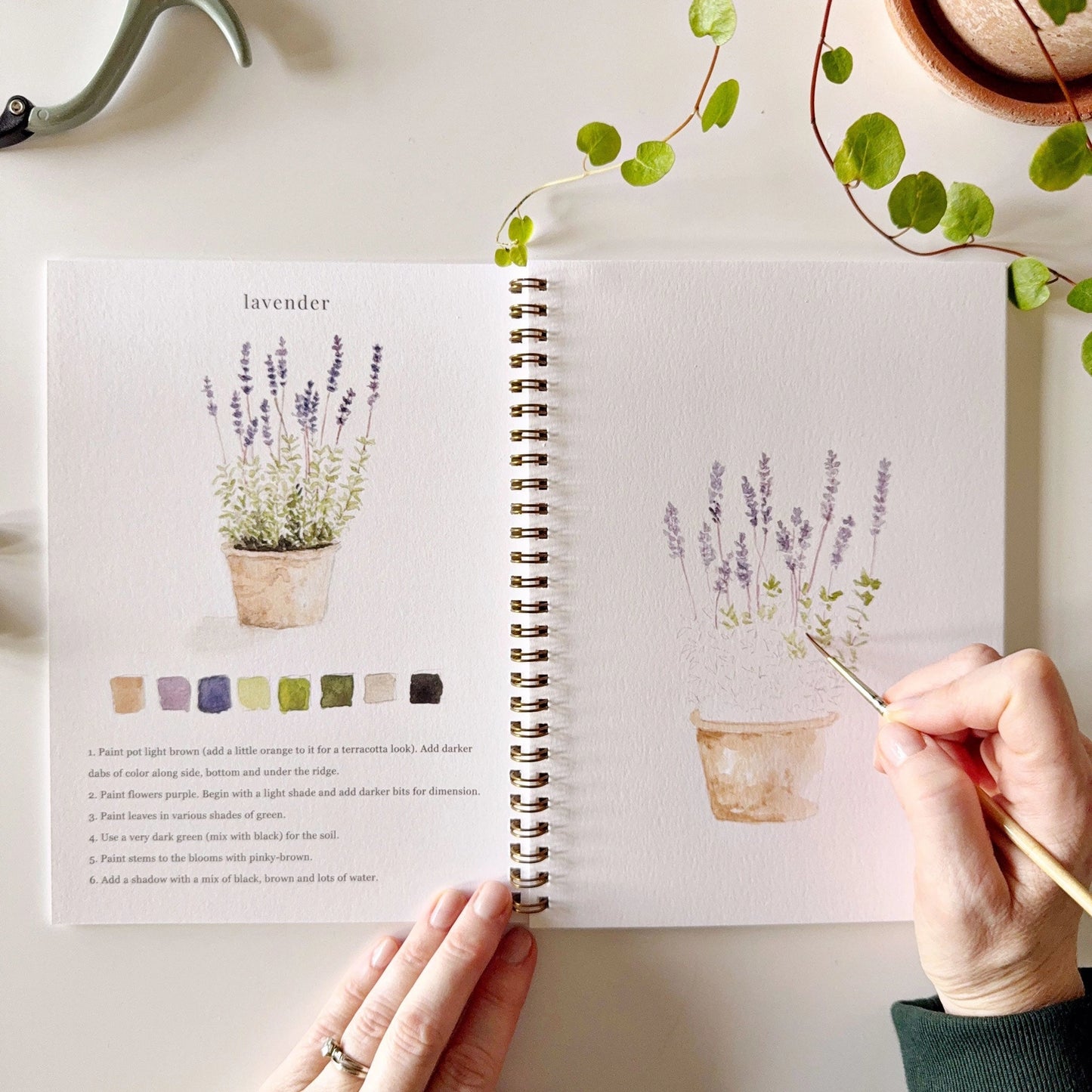 Garden Watercolor Book